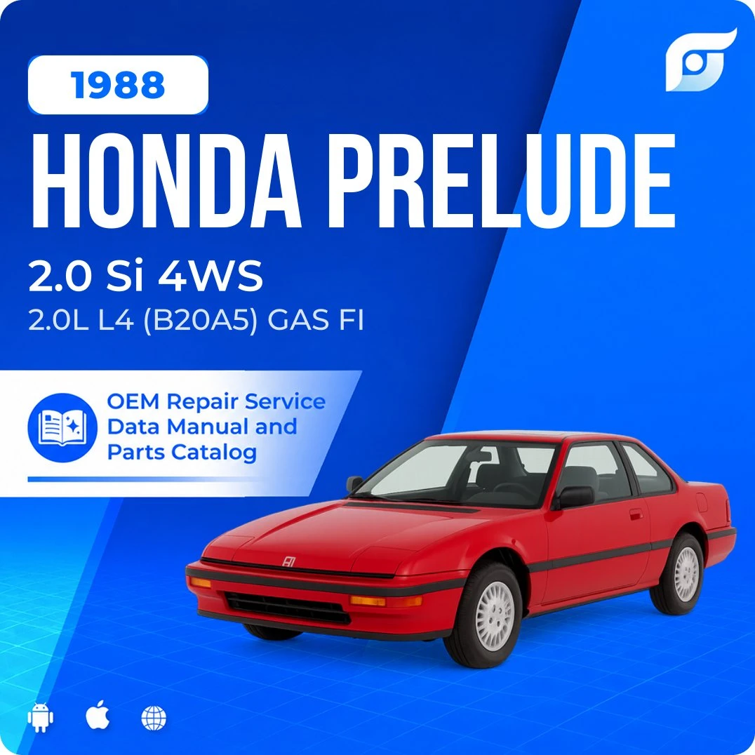 1988 Honda Prelude 2.0 Si 4WS - OEM Repair Service Manual