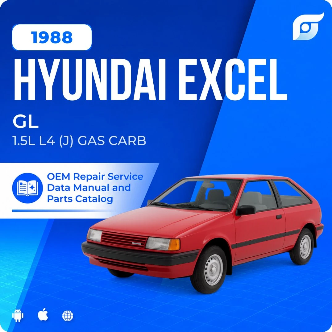 1988 Hyundai Excel GL - OEM Repair Service Manual