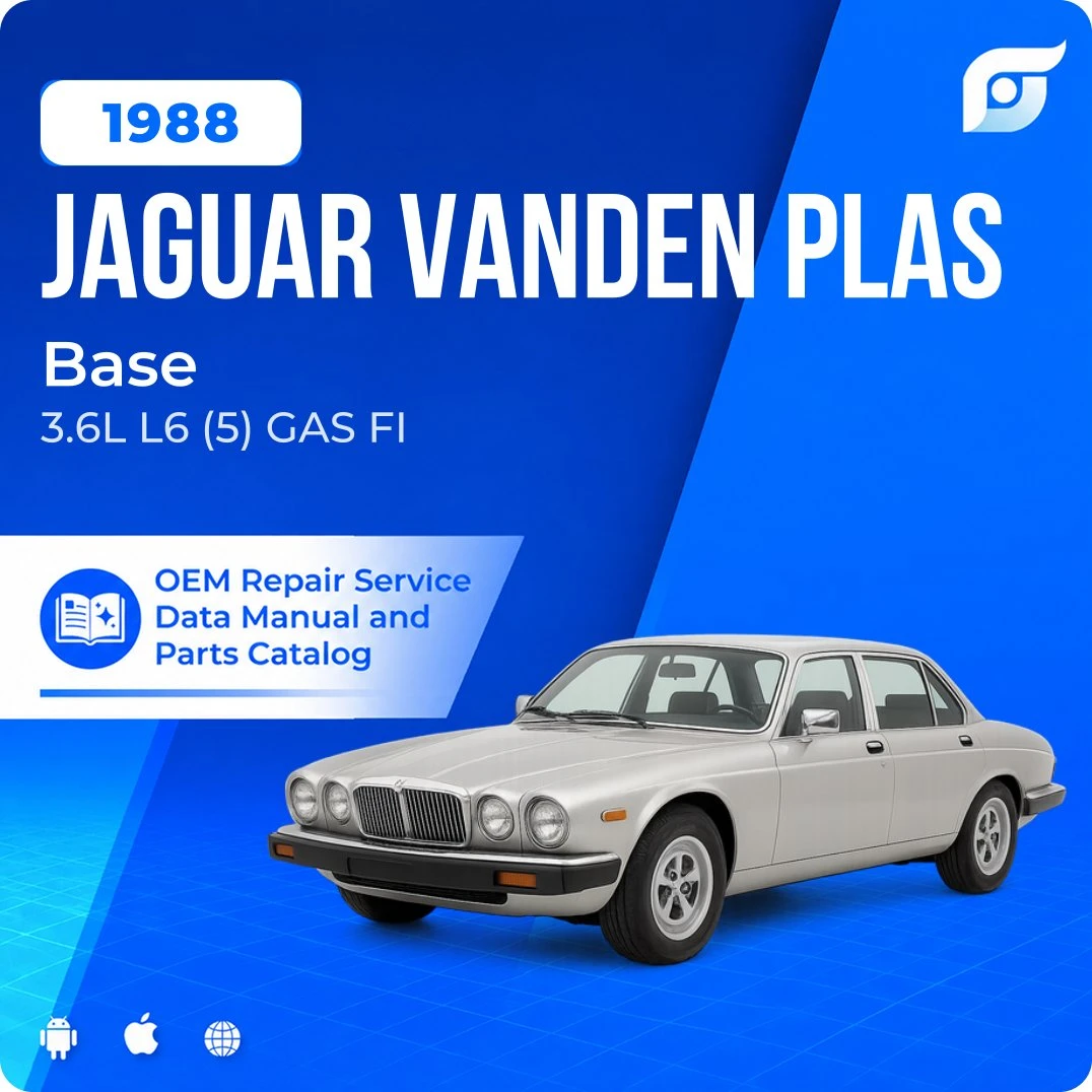 1988 Jaguar Vanden Plas Base - OEM Repair Service Manual