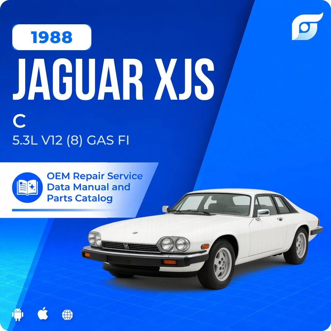 1988 Jaguar XJS C - OEM Repair Service Manual