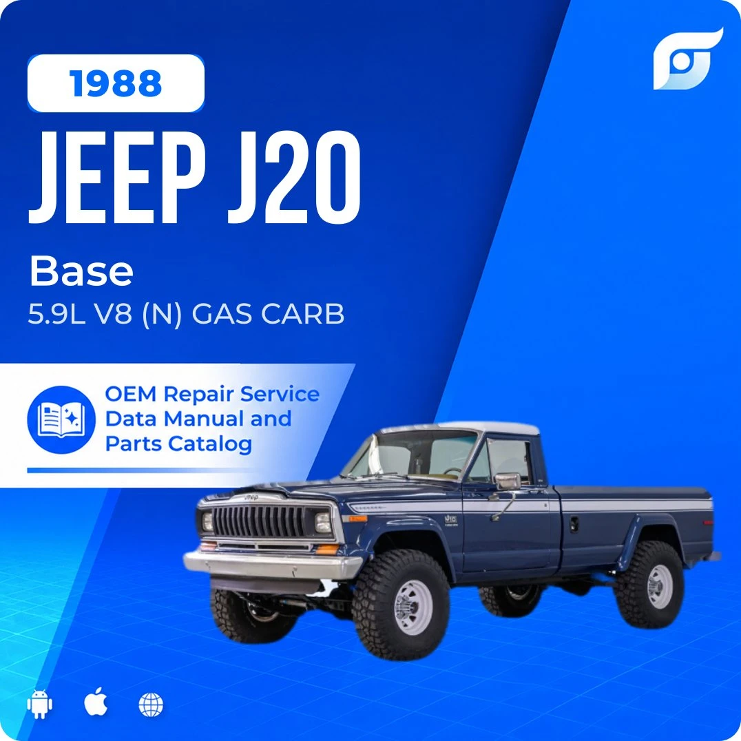 1988 Jeep J20 Base - OEM Repair Service Manual