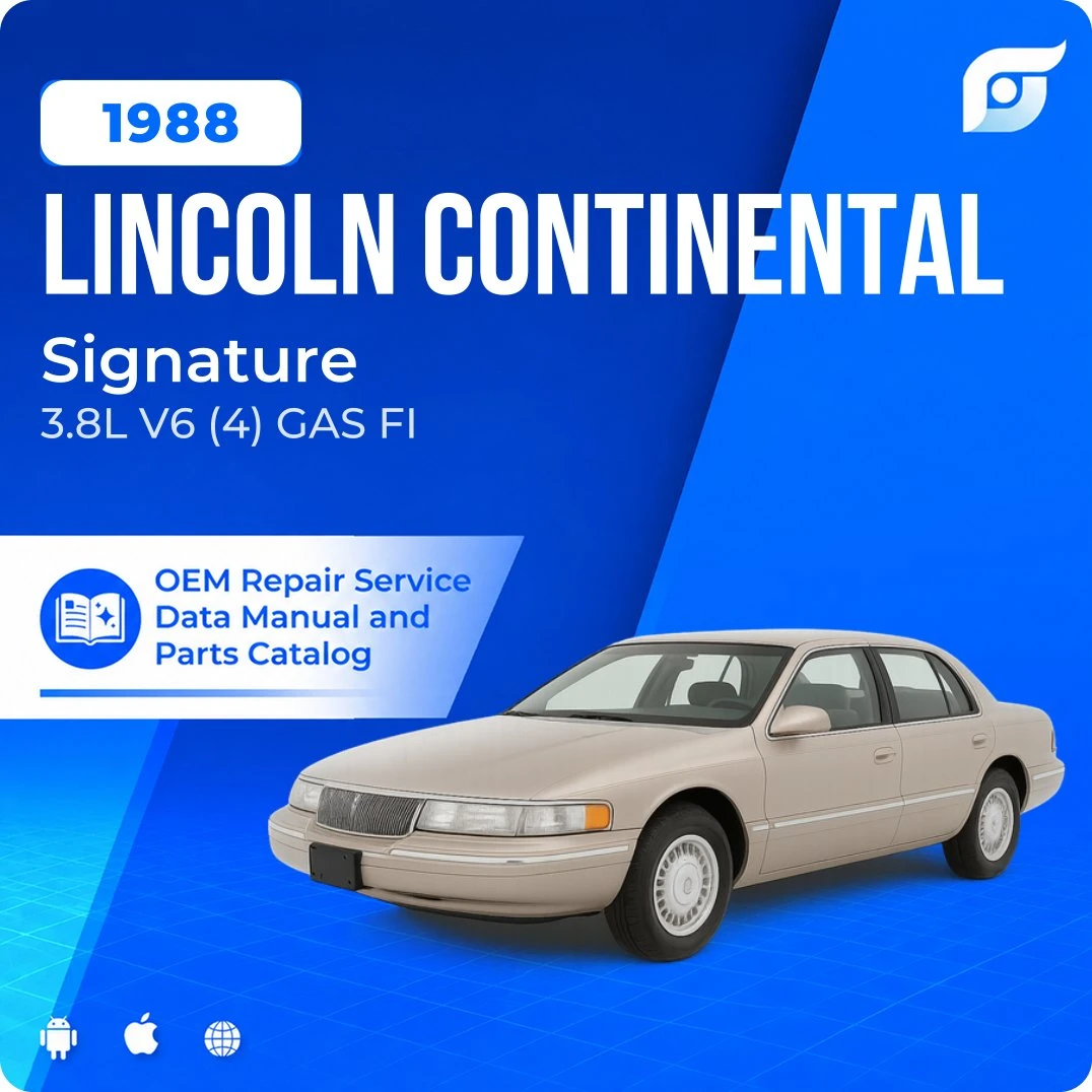 1988 Lincoln Continental Signature - OEM Repair Service Manual