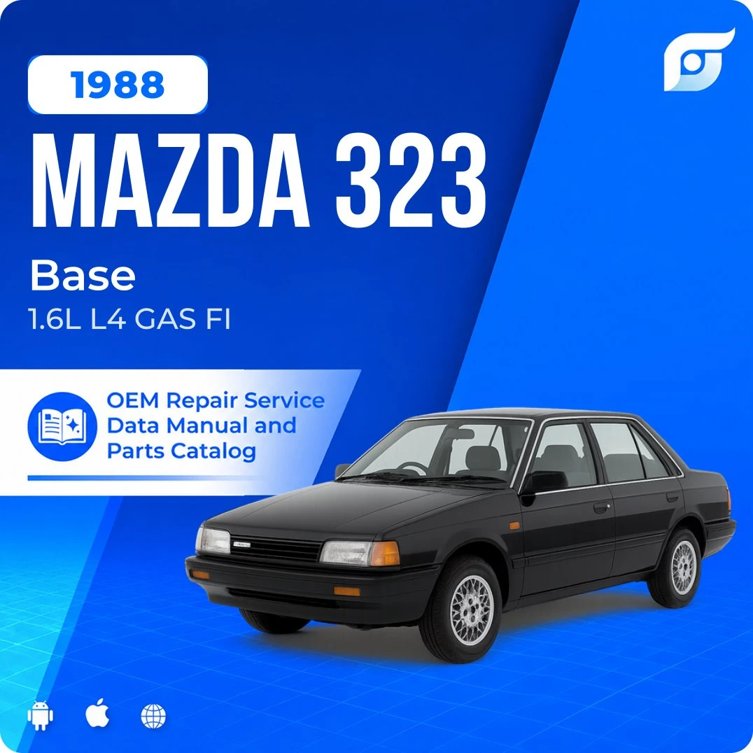 1988 Mazda 323 Base - OEM Repair Service Manual