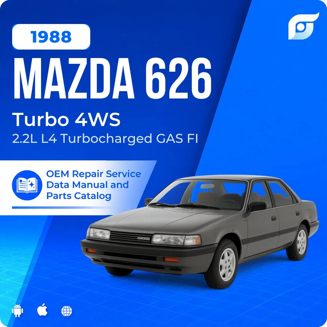 1988 Mazda 626 Turbo 4WS - OEM Repair Service Manual
