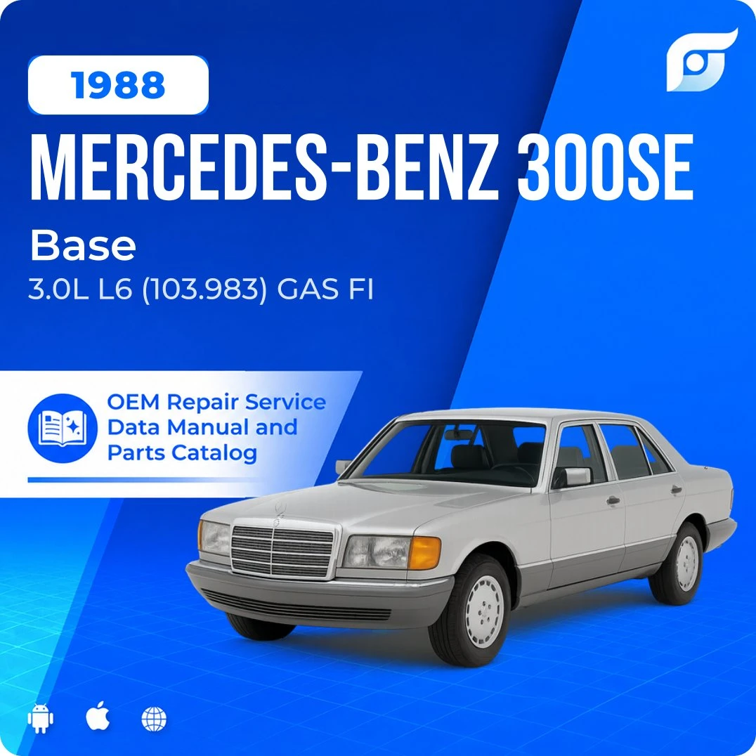 1988 Mercedes-Benz 300SE Base - OEM Repair Service Manual