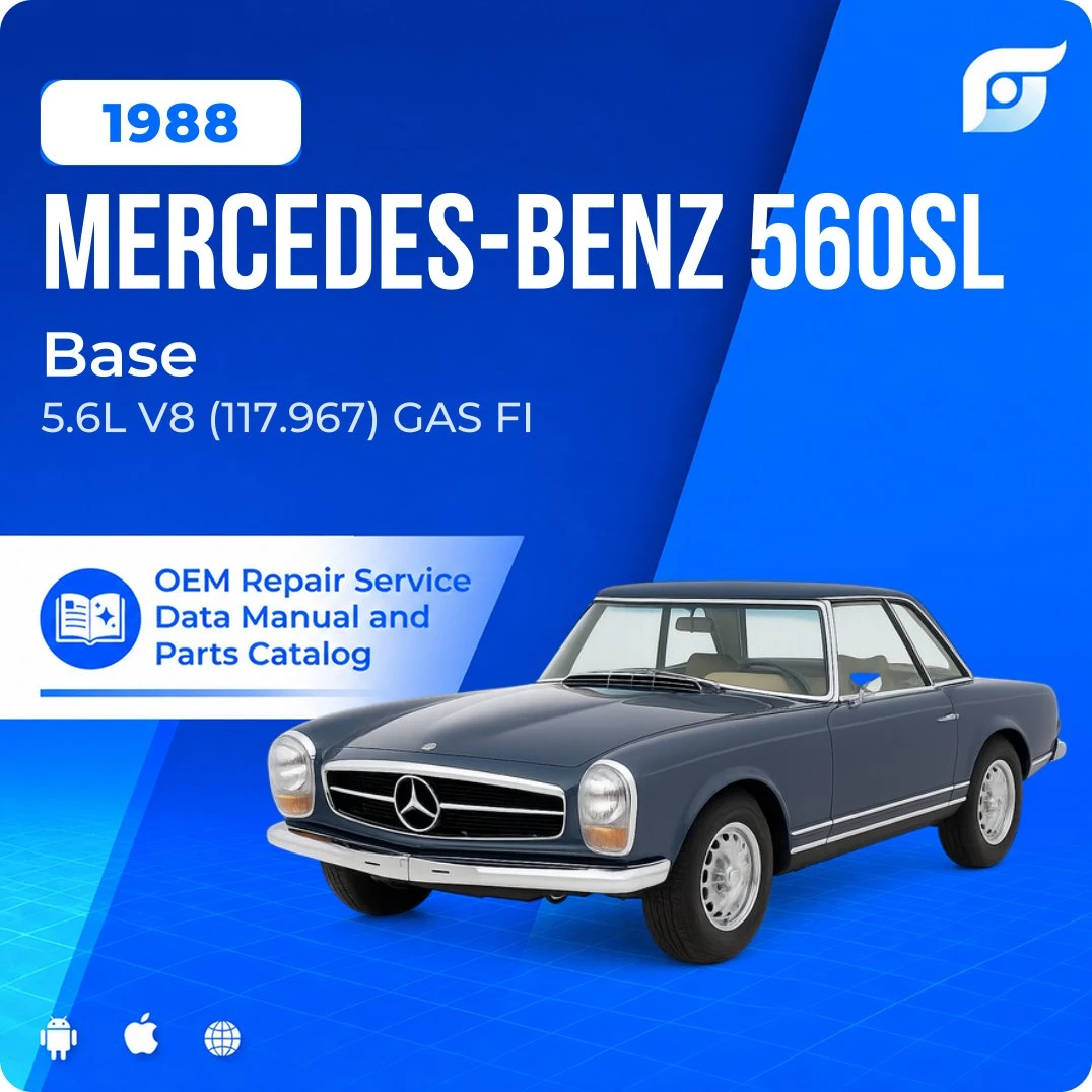 1988 Mercedes-Benz 560SL Base - OEM Repair Service Manual