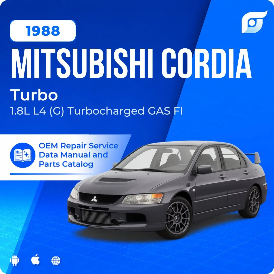 1988 Mitsubishi Cordia Turbo - OEM Repair Service Manual
