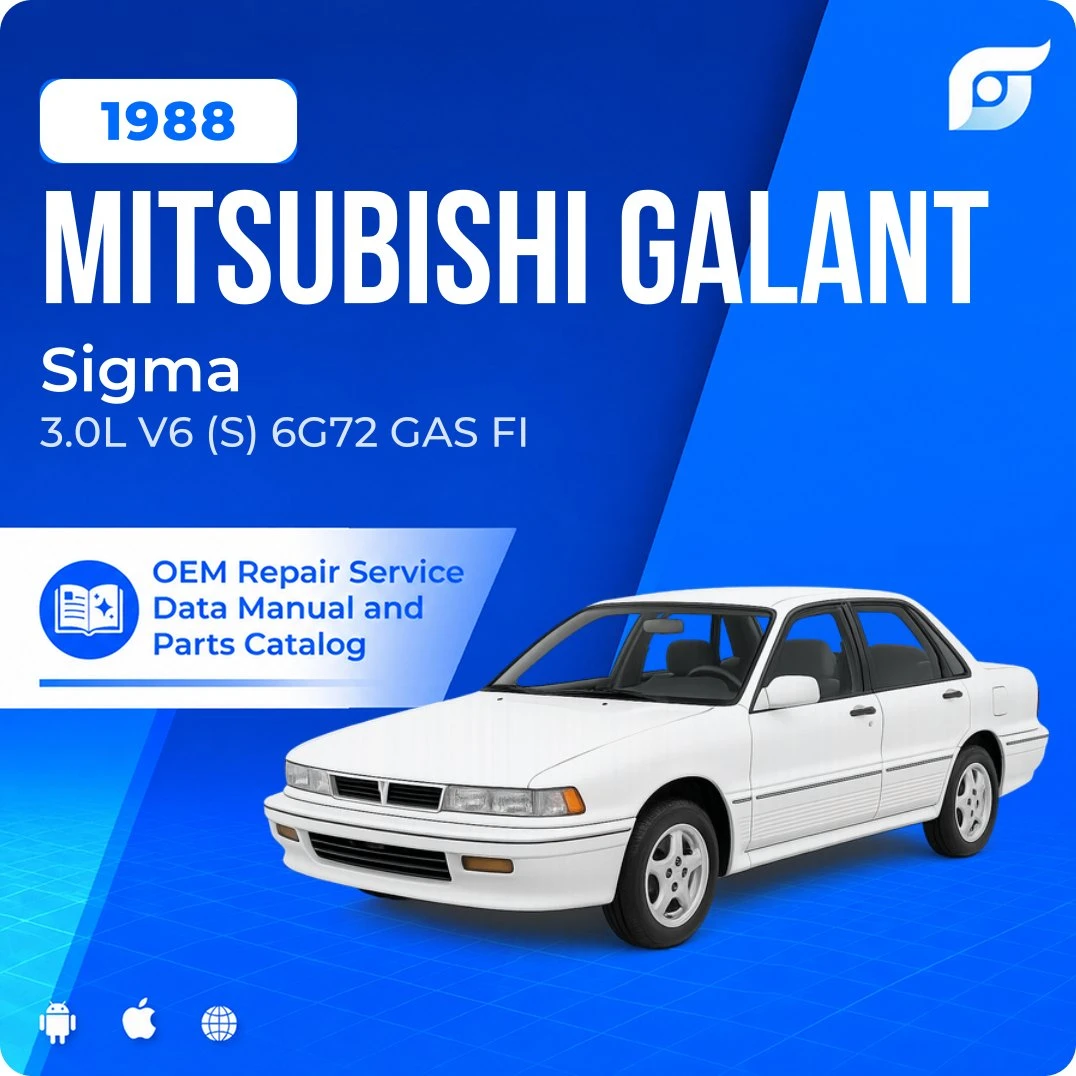 1988 Mitsubishi Galant Sigma - OEM Repair Service Manual