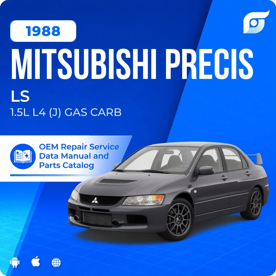 1988 Mitsubishi Precis LS - OEM Repair Service Manual