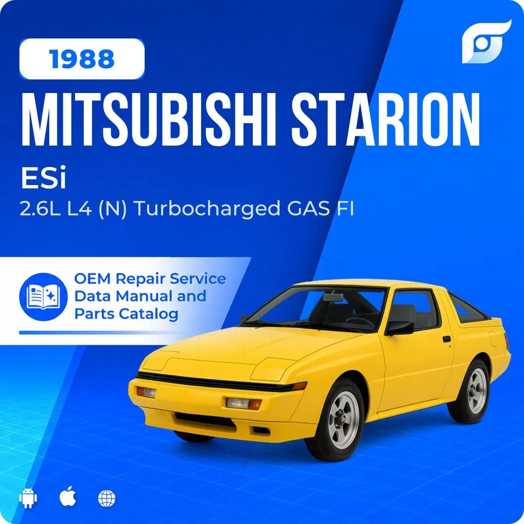 1988 Mitsubishi Starion ESi - OEM Repair Service Manual