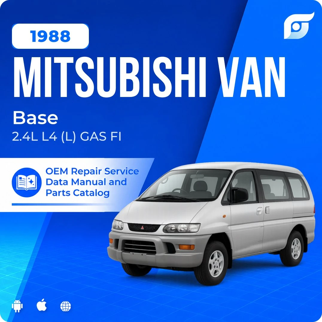 1988 Mitsubishi Van Base - OEM Repair Service Manual