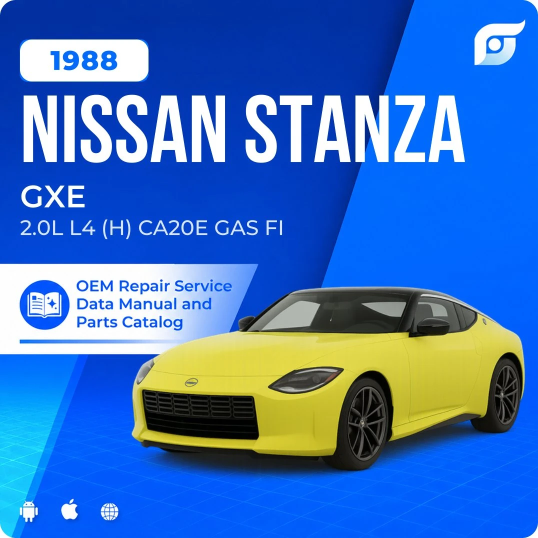 1988 Nissan Stanza GXE - OEM Repair Service Manual