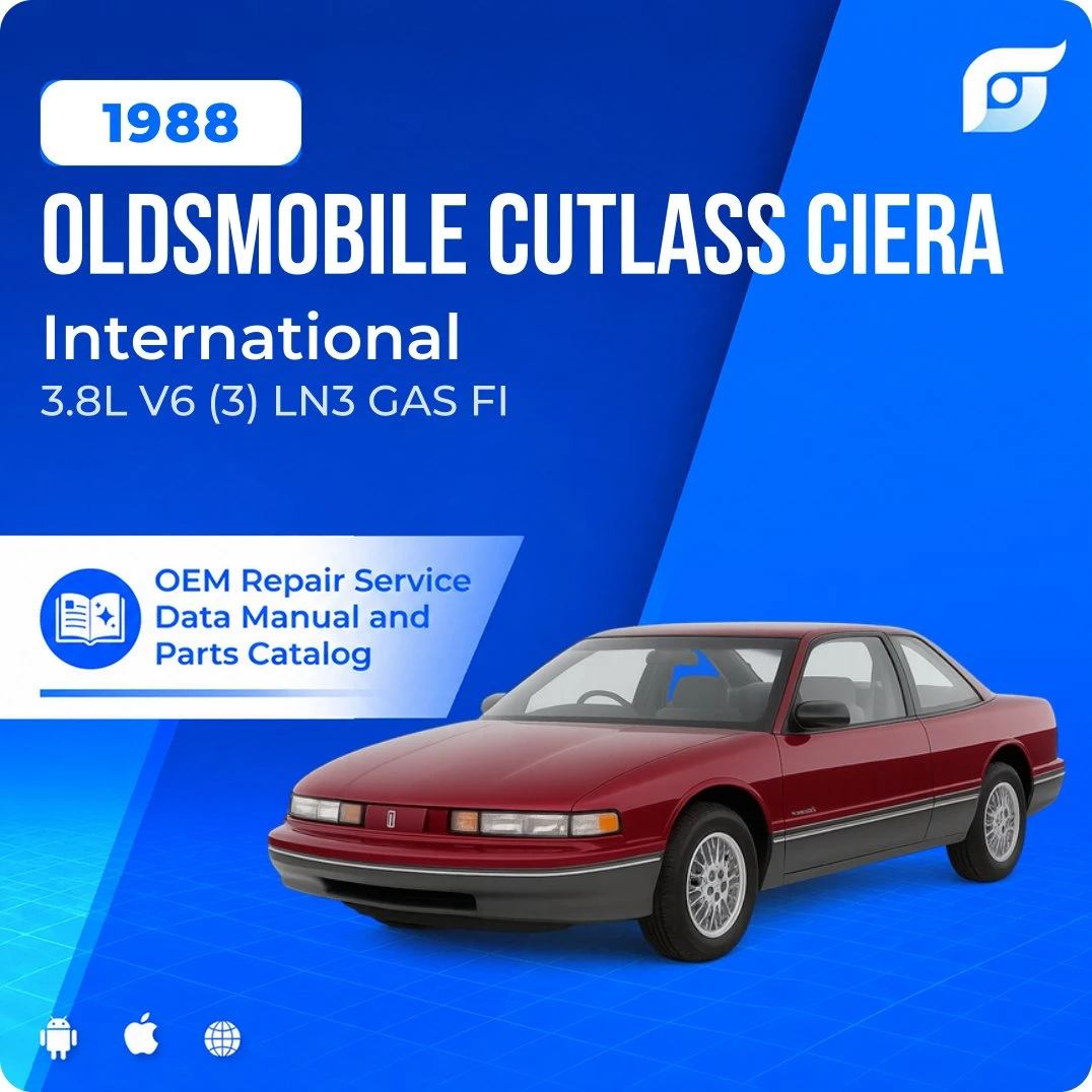 1988 Oldsmobile Cutlass Ciera International - OEM Repair Service Manual