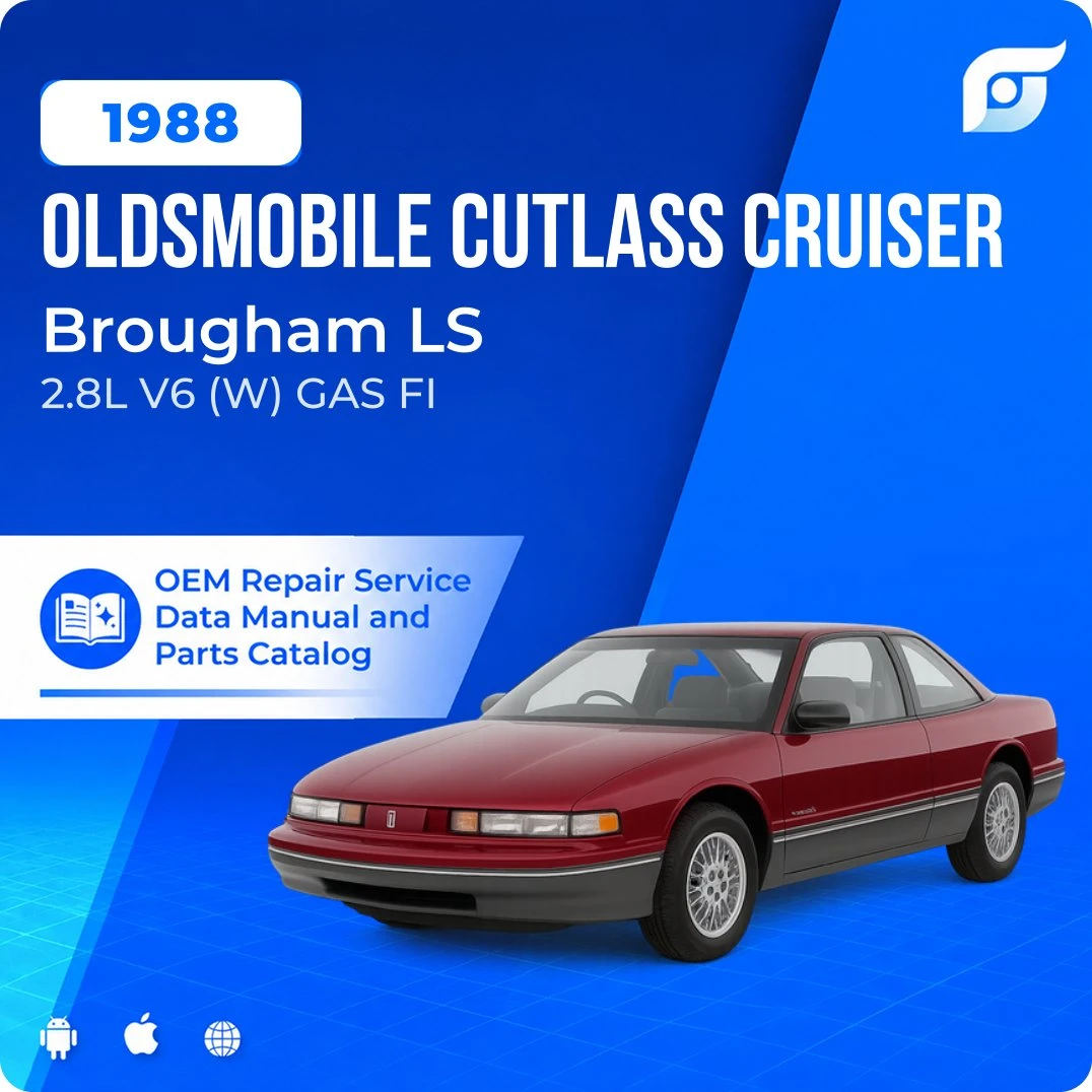 1988 Oldsmobile Cutlass Cruiser Brougham LS - OEM Repair Service Manual