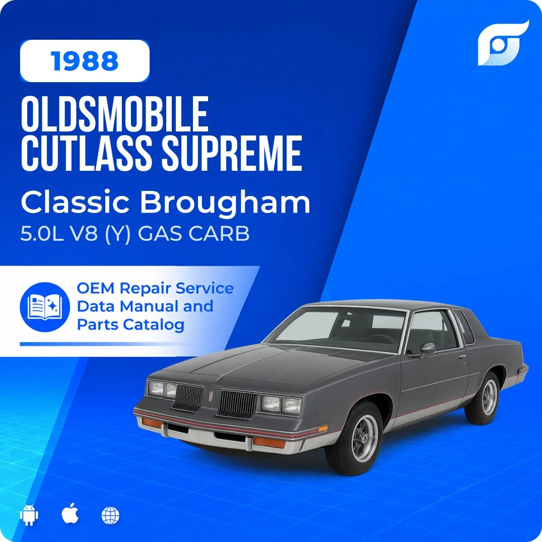 1988 Oldsmobile Cutlass Supreme Classic Brougham - OEM Repair Service Manual