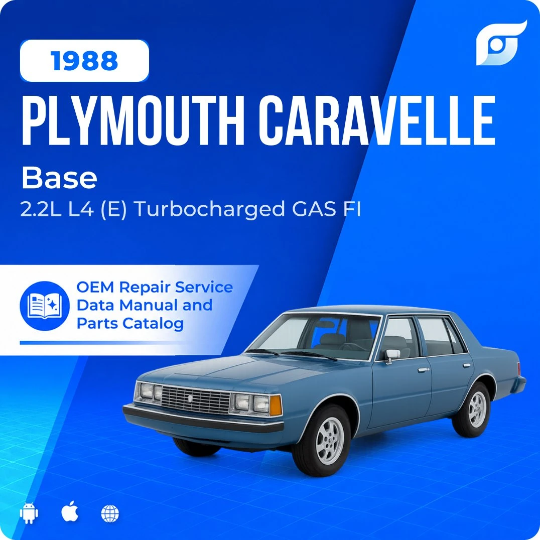 1988 Plymouth Caravelle Base - OEM Repair Service Manual