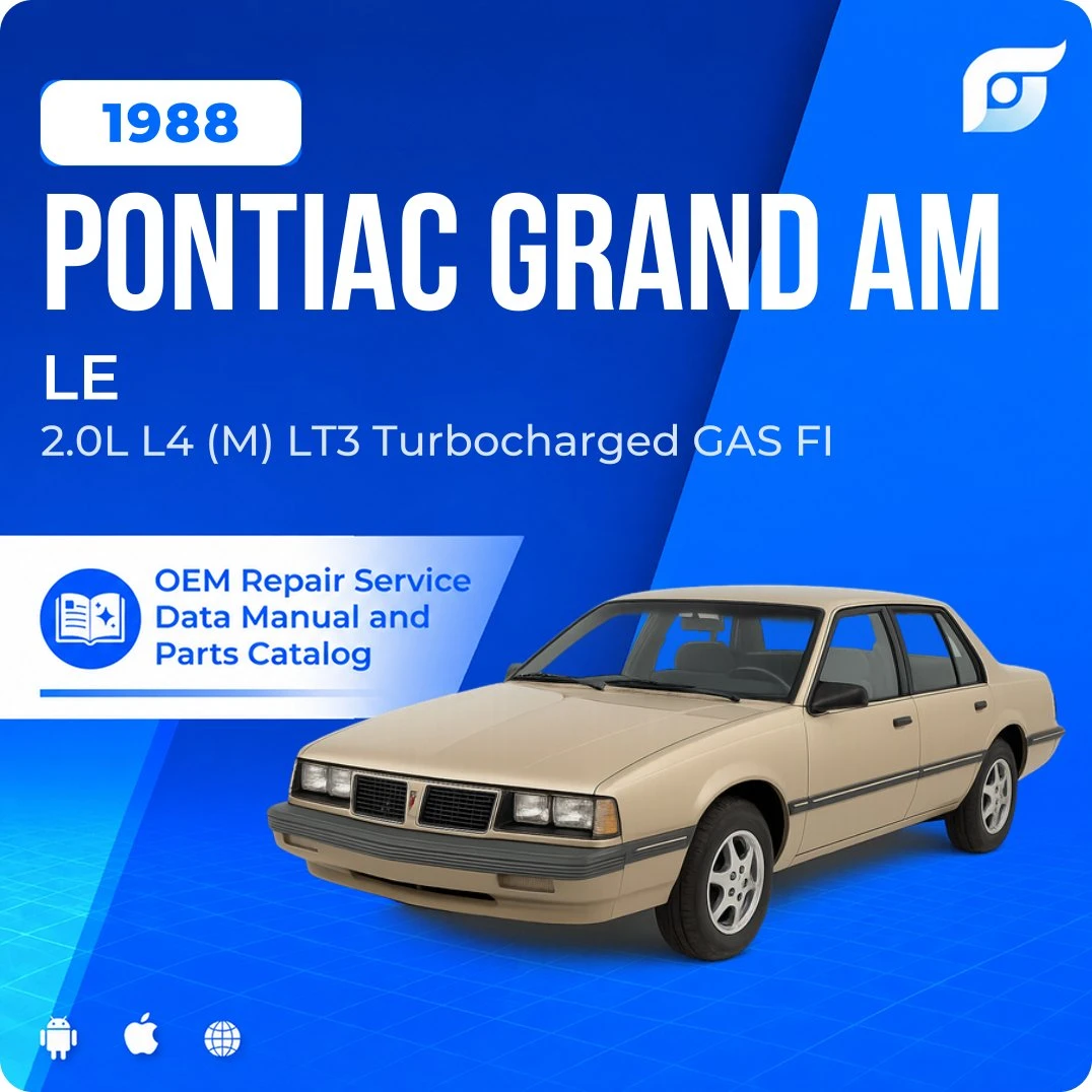 1988 Pontiac Grand Am LE - OEM Repair Service Manual