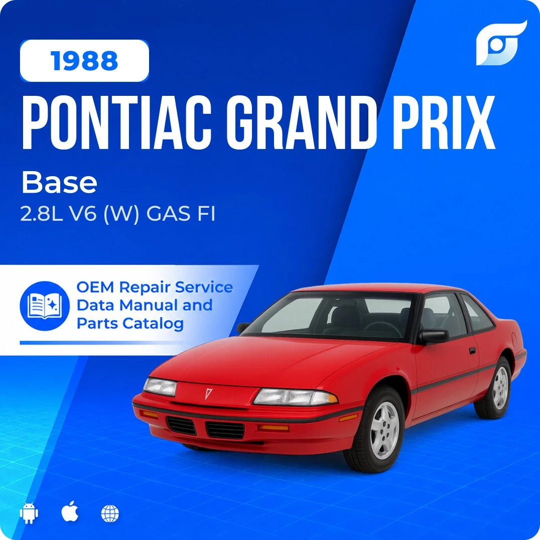 1988 Pontiac Grand Prix Base - OEM Repair Service Manual