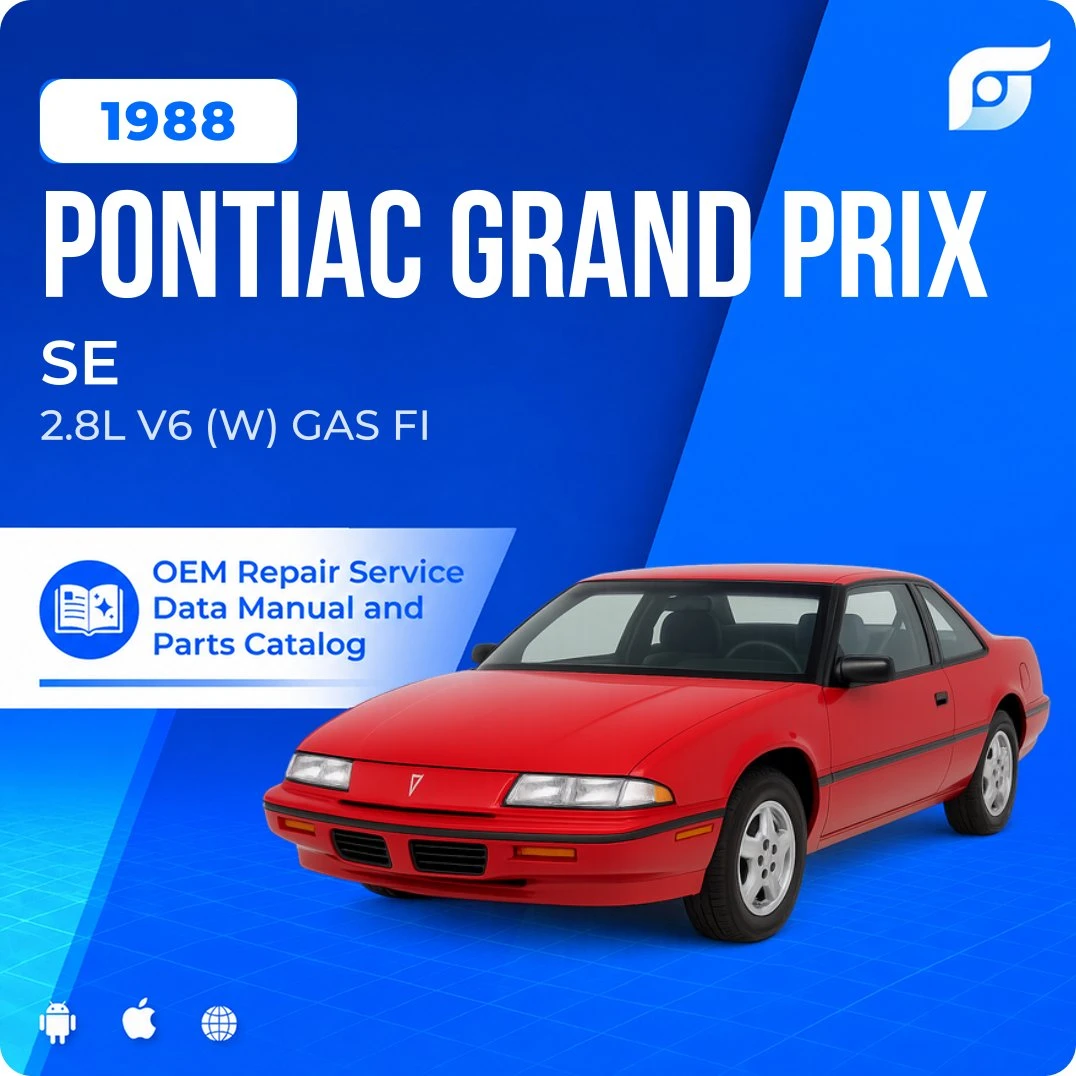 1988 Pontiac Grand Prix SE - OEM Repair Service Manual