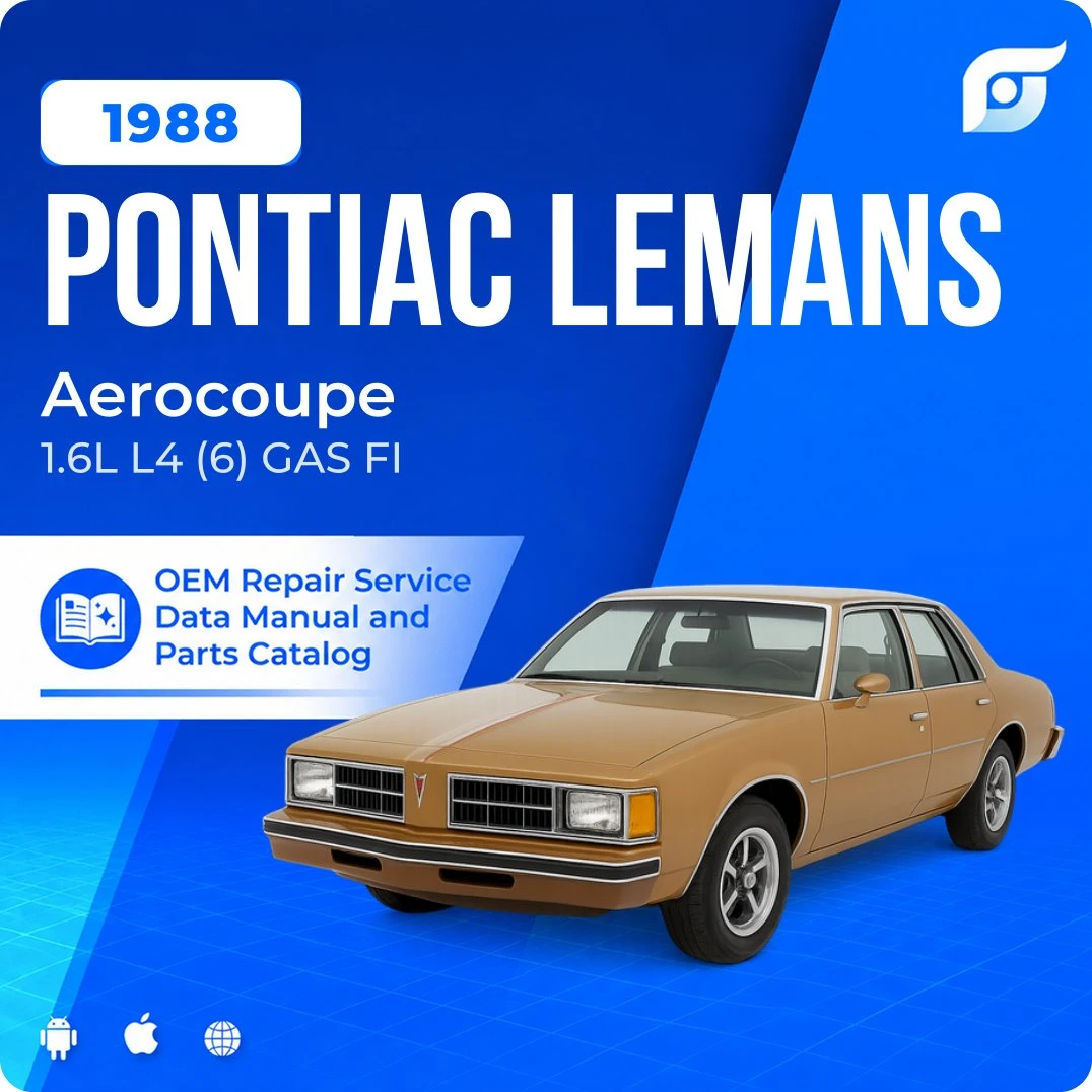 1988 Pontiac LeMans Aerocoupe - OEM Repair Service Manual