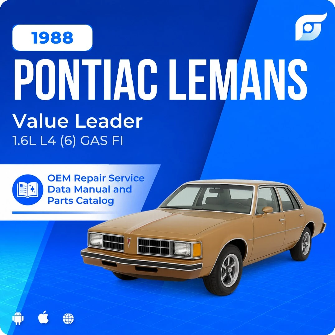 1988 Pontiac LeMans Value Leader - OEM Repair Service Manual