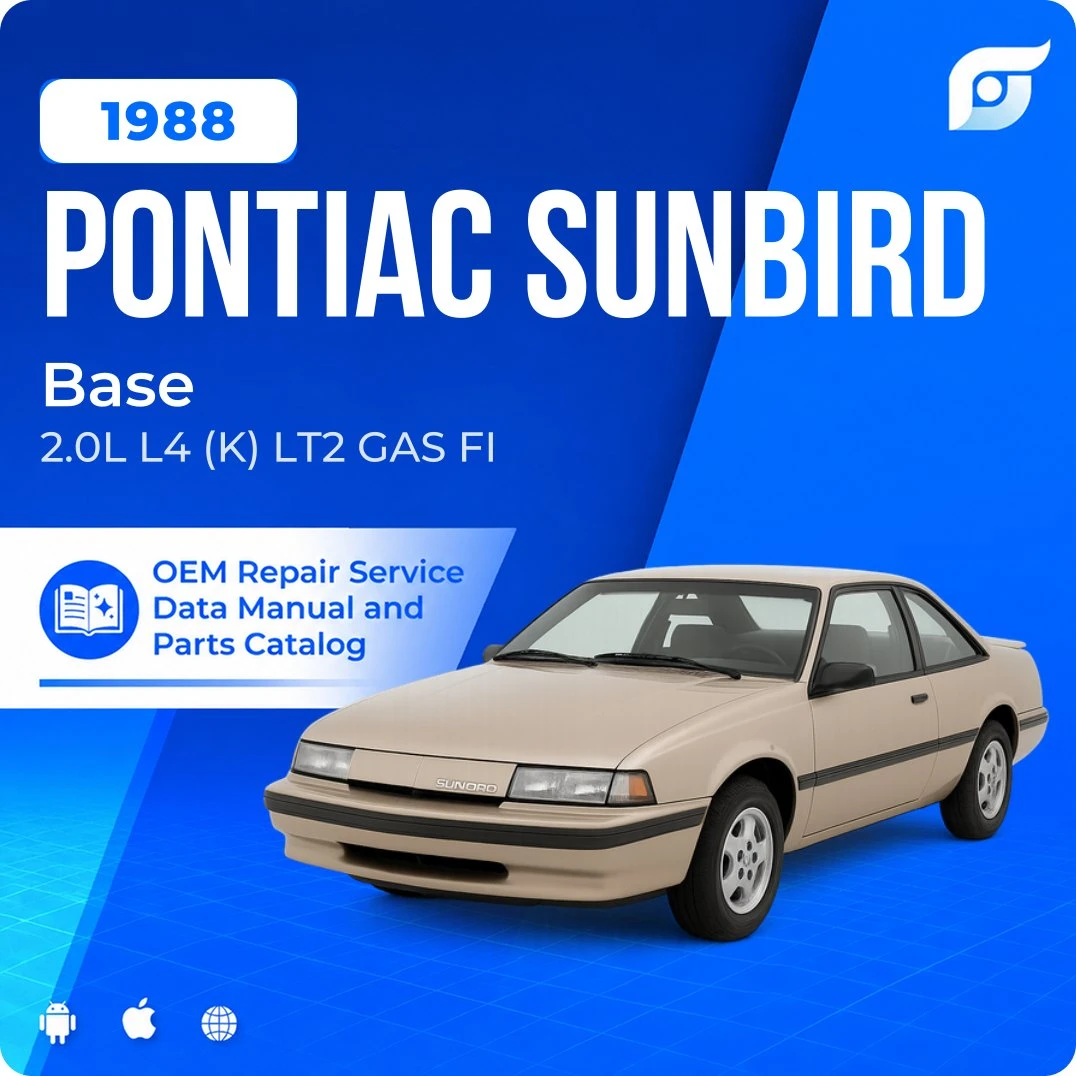 1988 Pontiac Sunbird Base - OEM Repair Service Manual