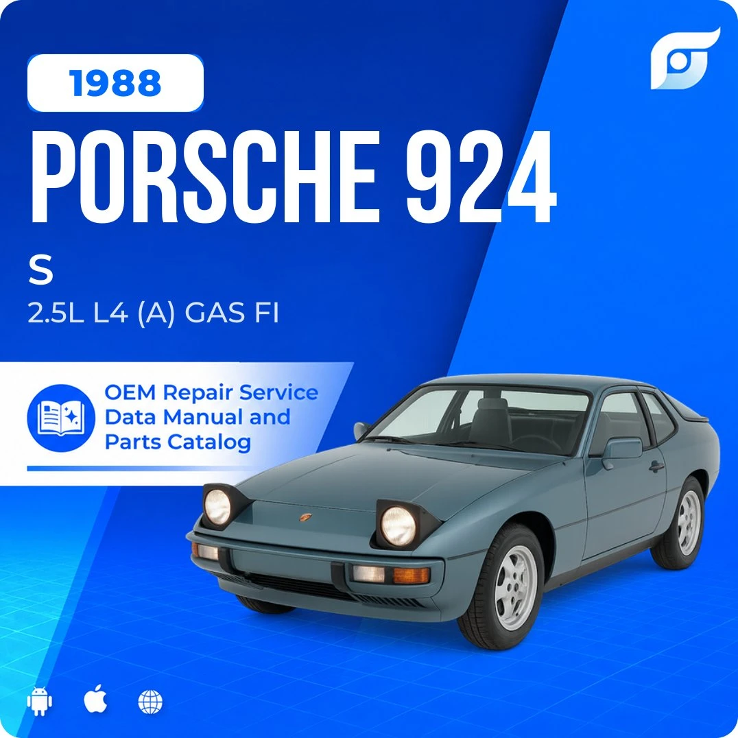 1988 Porsche 924 S - OEM Repair Service Manual