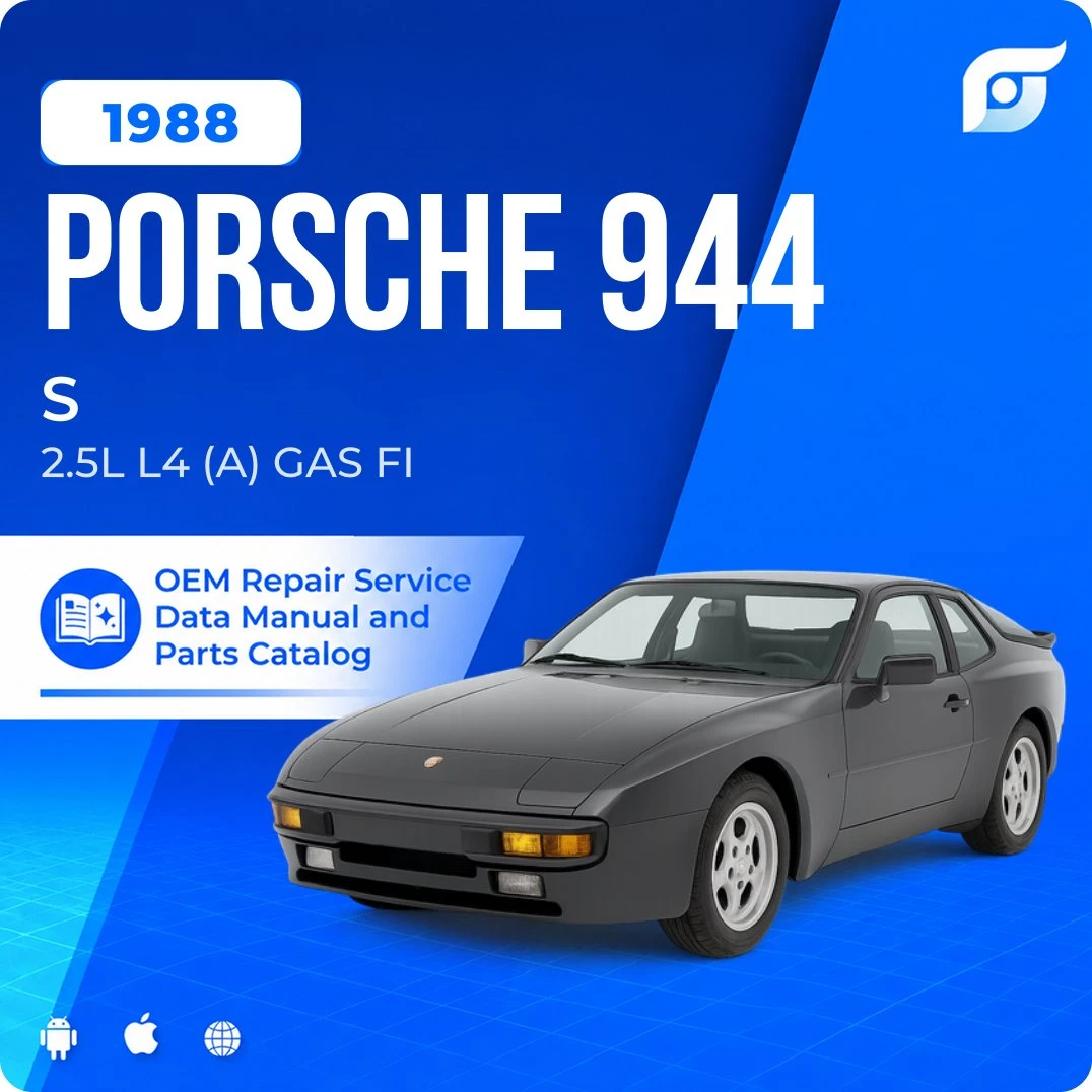1988 Porsche 944 S - OEM Repair Service Manual