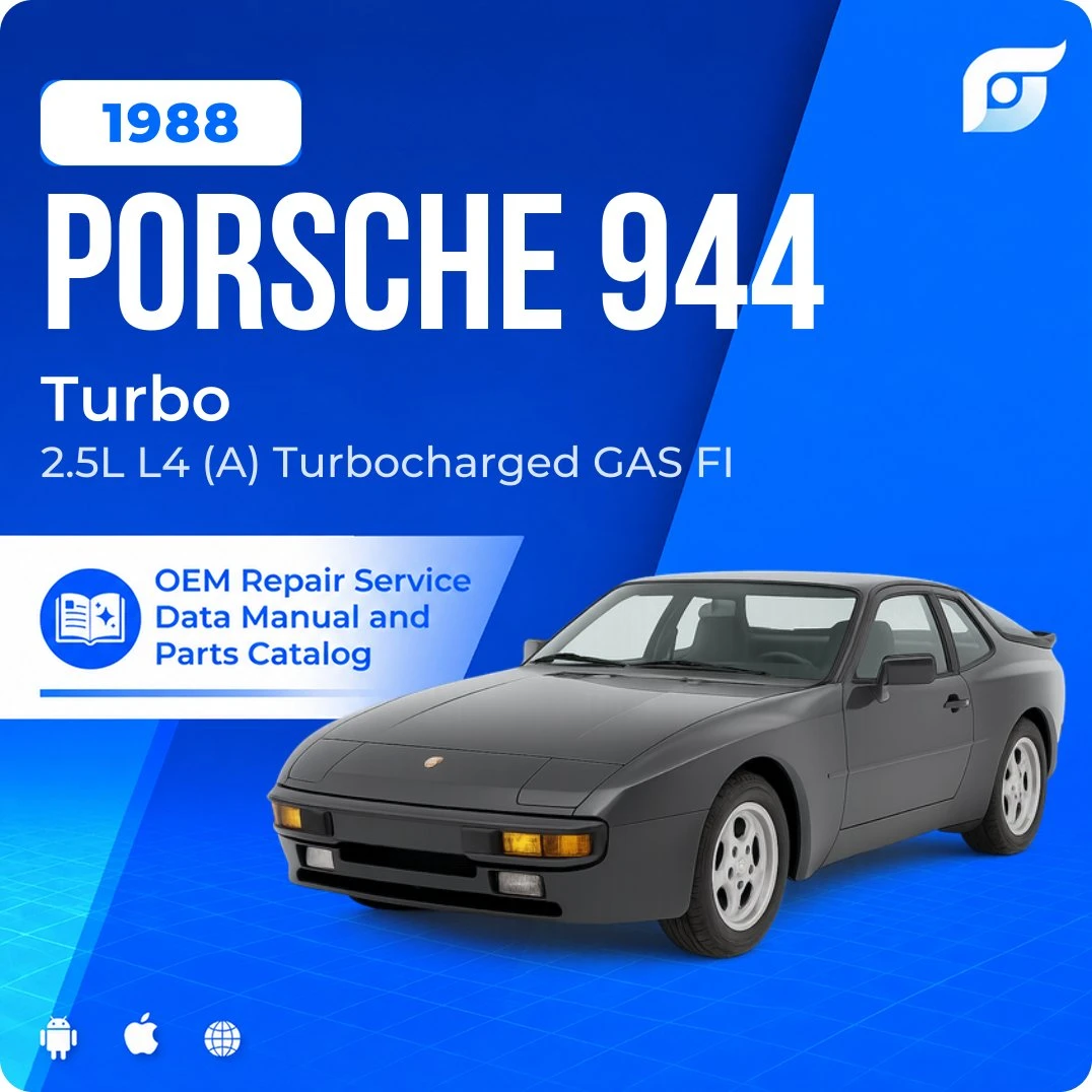 1988 Porsche 944 Turbo - OEM Repair Service Manual