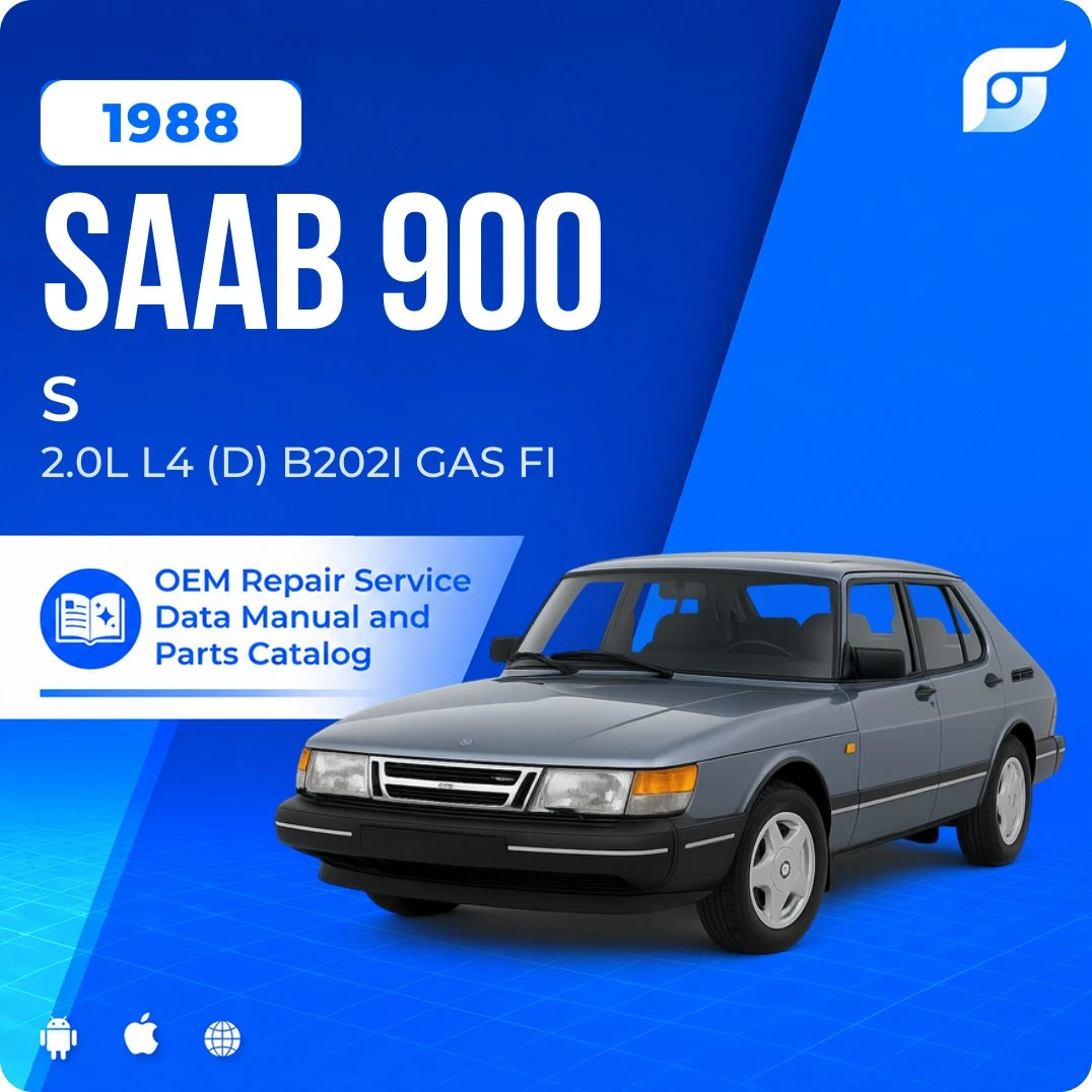 1988 Saab 900 S - OEM Repair Service Manual