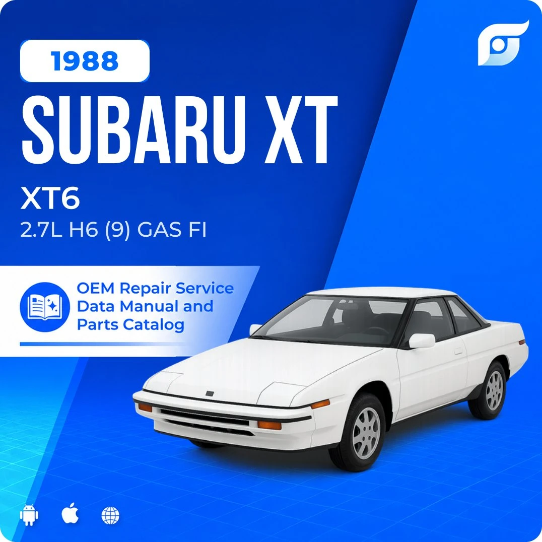 1988 Subaru XT XT6 - OEM Repair Service Manual