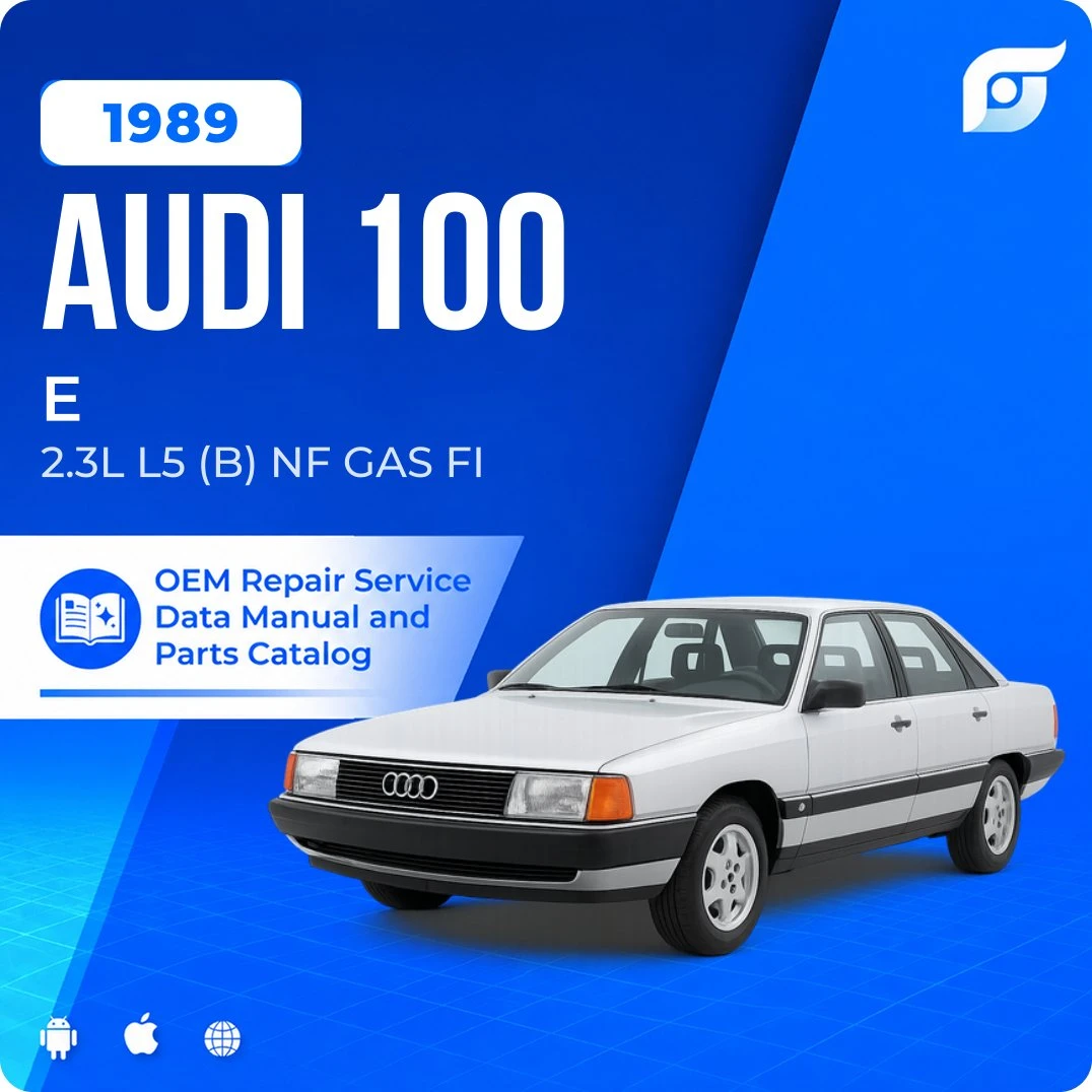 1989 Audi 100 E - OEM Repair Service Manual