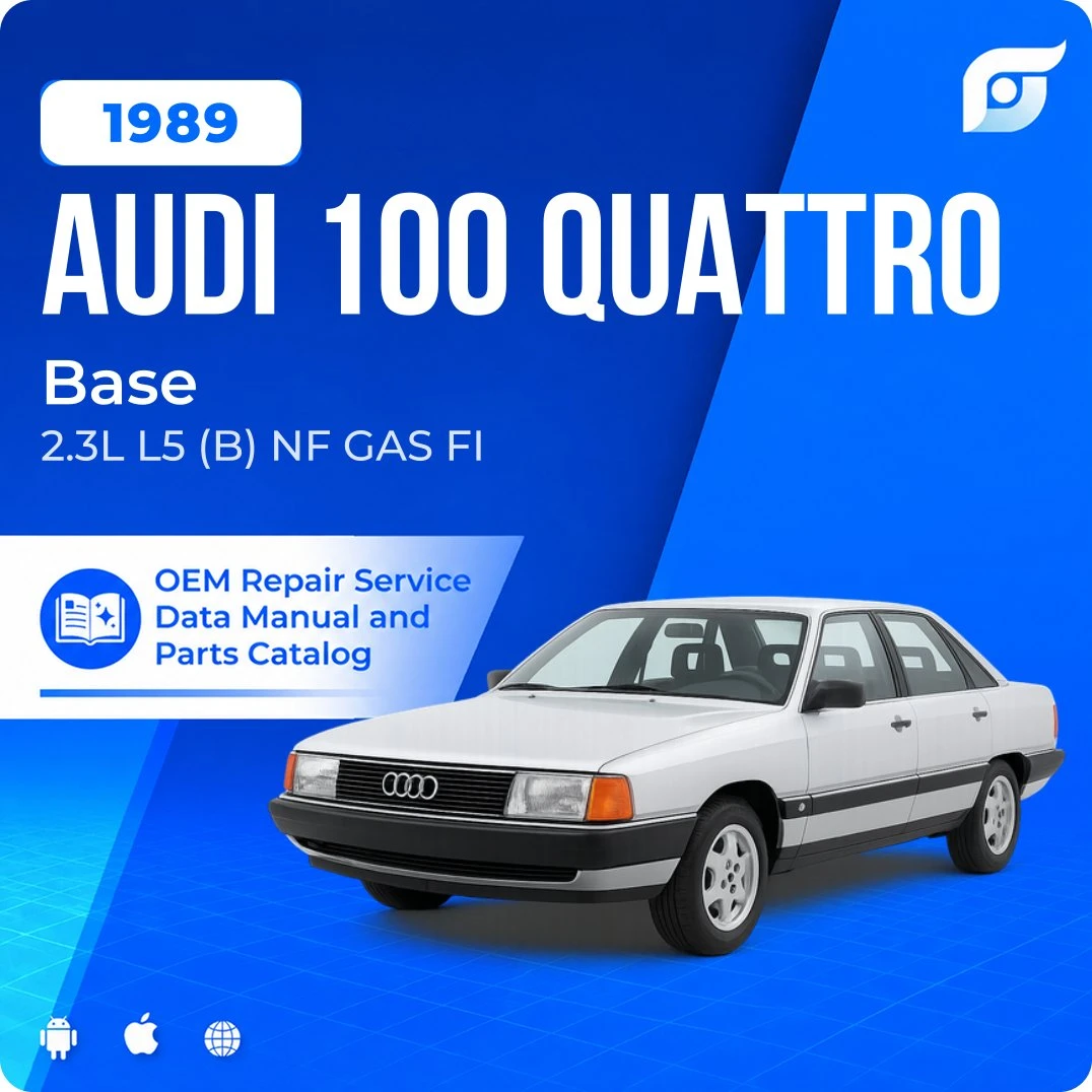 1989 Audi 100 Quattro Base - OEM Repair Service Manual