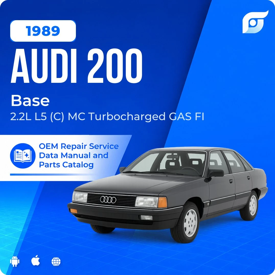 1989 Audi 200 Base - OEM Repair Service Manual