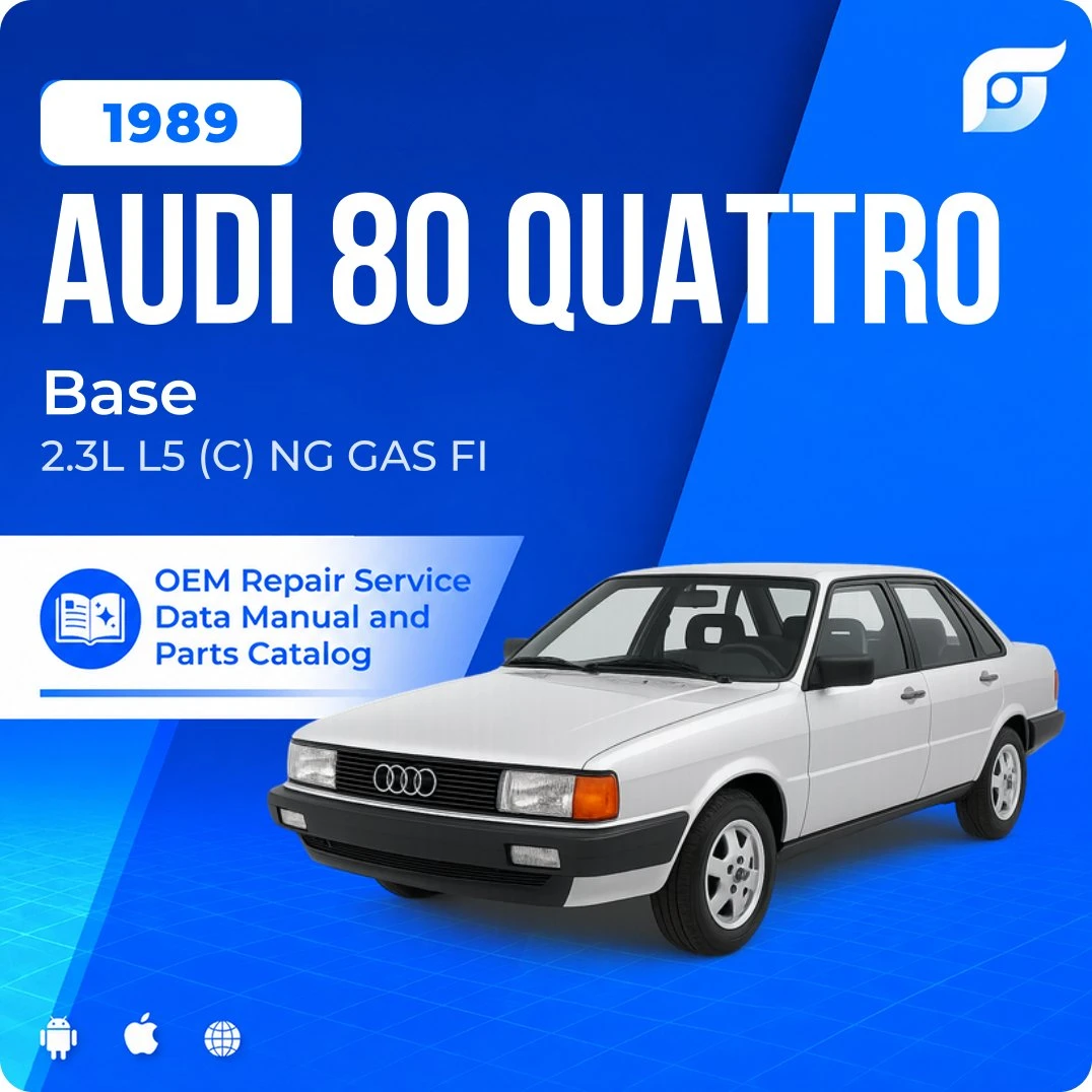 1989 Audi 80 Quattro Base - OEM Repair Service Manual