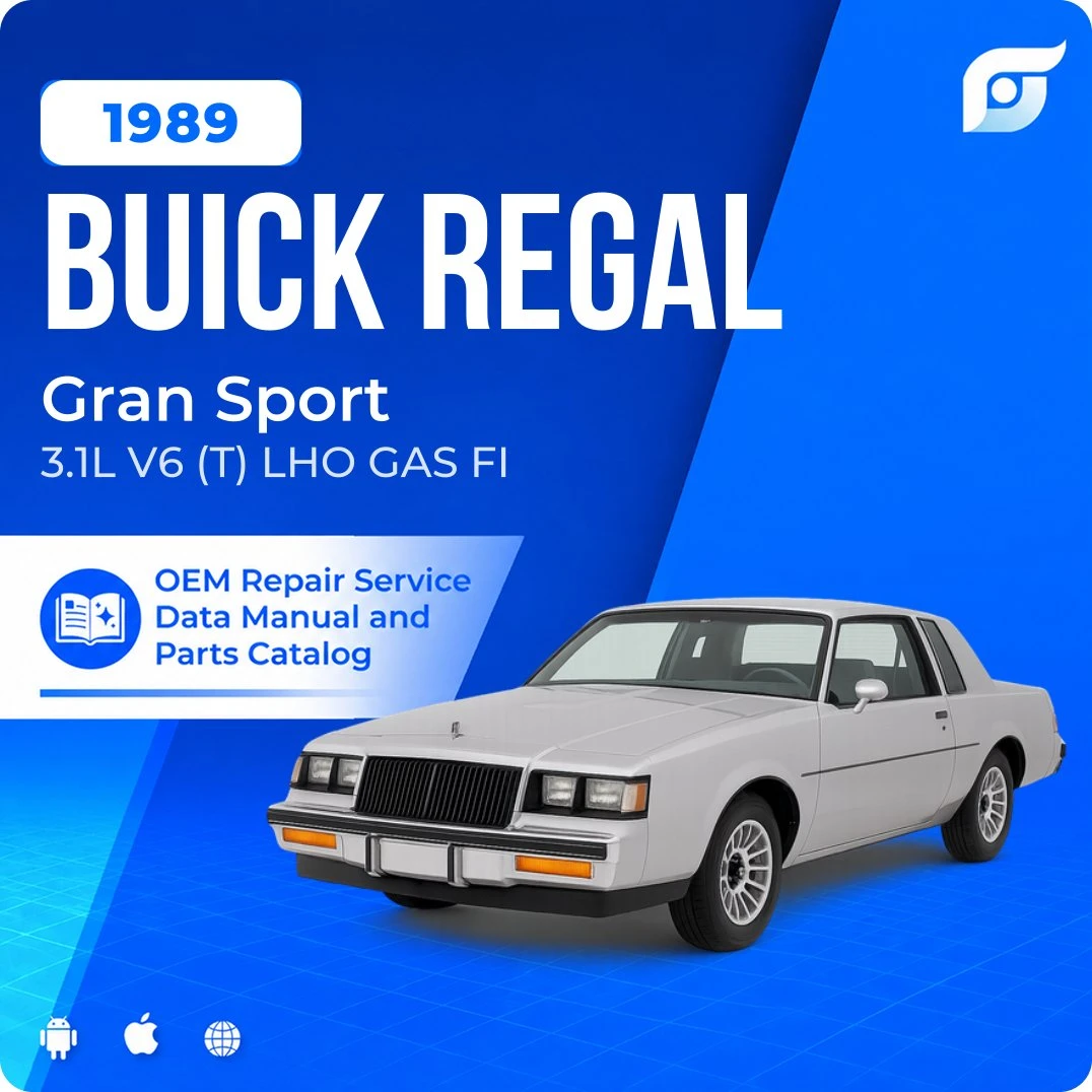 1989 Buick Regal Gran Sport - OEM Repair Service Manual
