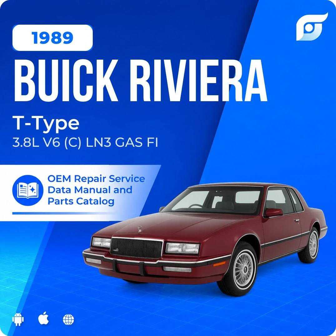 1989 Buick Riviera T-Type - OEM Repair Service Manual