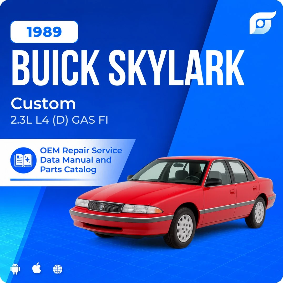 1989 Buick Skylark Custom - OEM Repair Service Manual