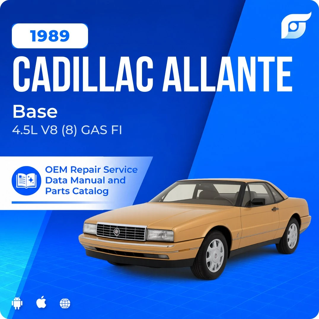 1989 Cadillac Allante Base - OEM Repair Service Manual