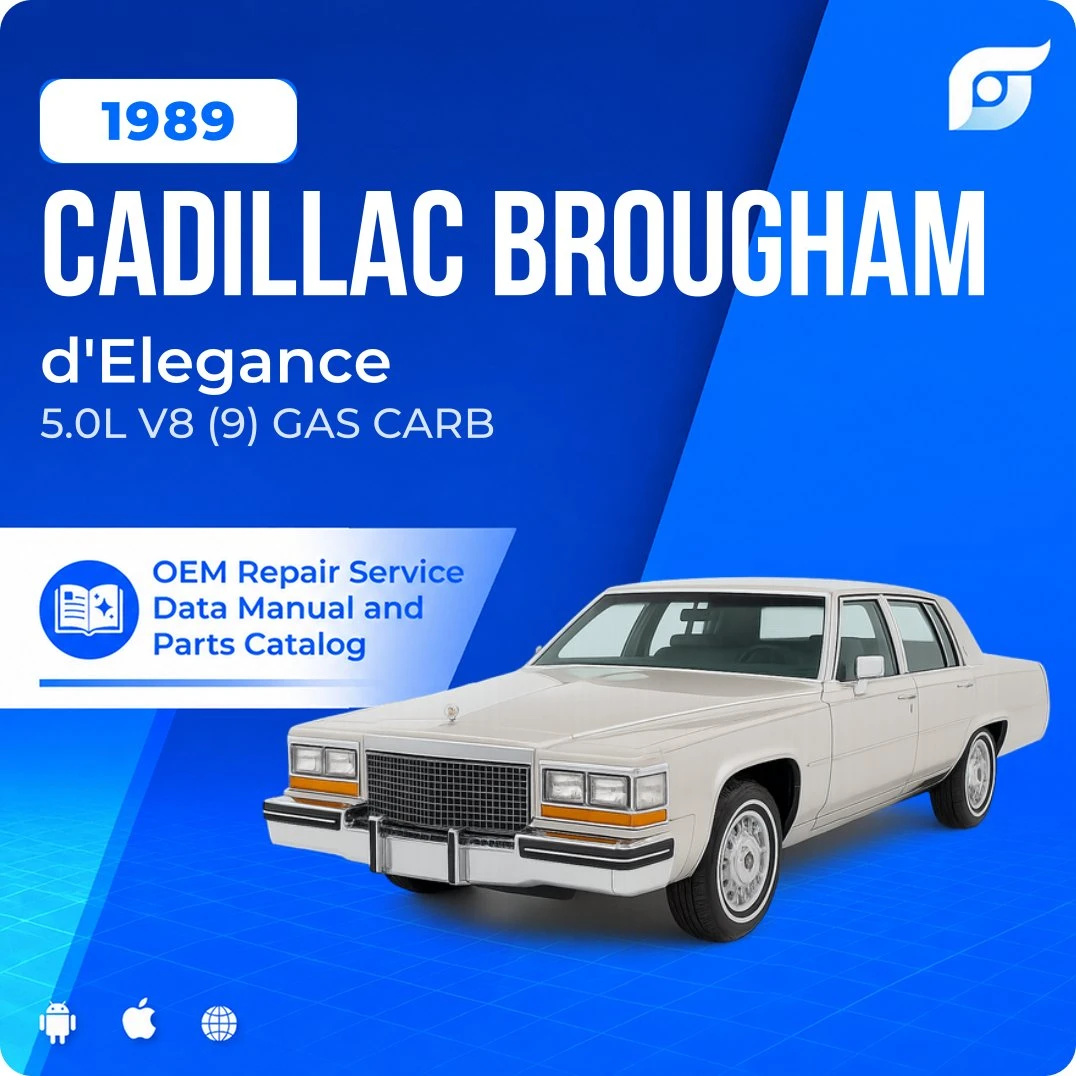 1989 Cadillac Brougham d'Elegance - OEM Repair Service Manual