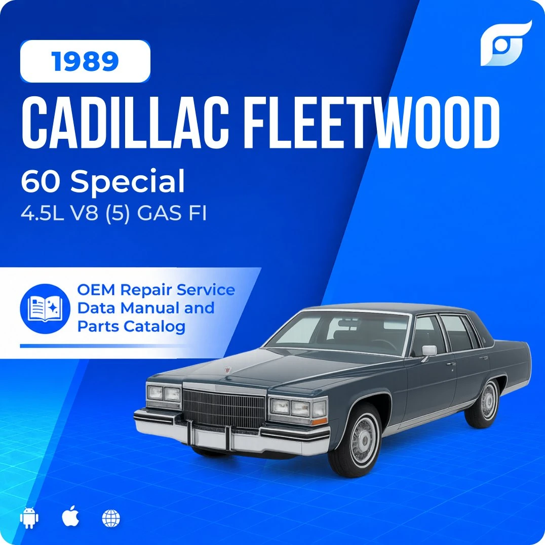 1989 Cadillac Fleetwood 60 Special - OEM Repair Service Manual