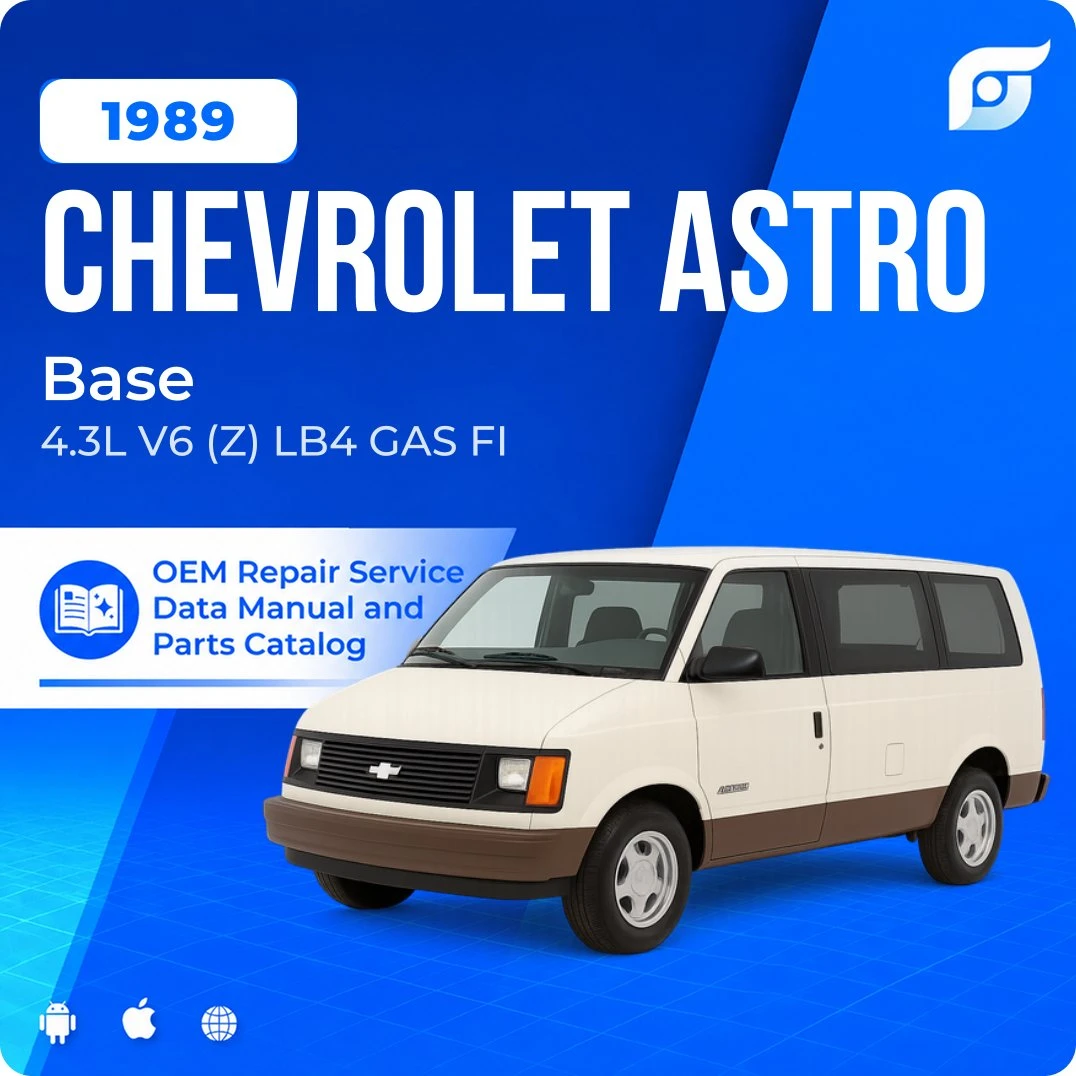 1989 Chevrolet Astro Base - OEM Repair Service Manual