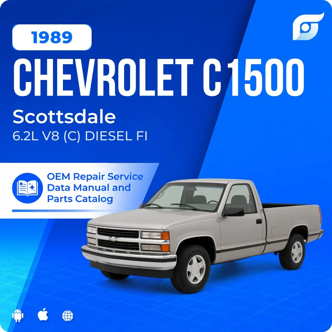 1989 Chevrolet C1500 Scottsdale - OEM Repair Service Manual