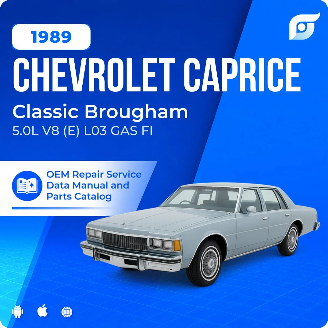1989 Chevrolet Caprice Classic Brougham - OEM Repair Service Manual