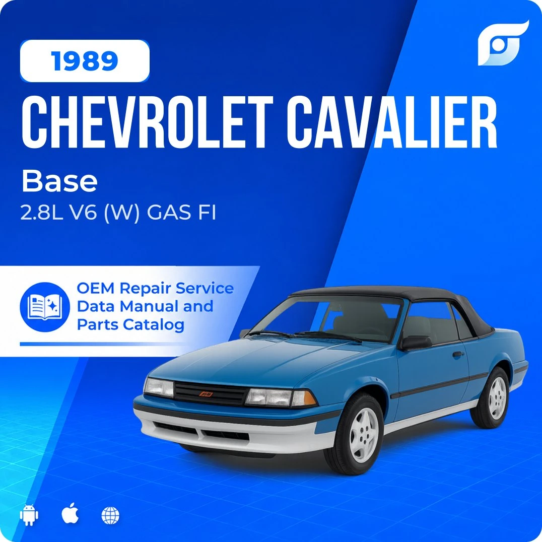 1989 Chevrolet Cavalier Base - OEM Repair Service Manual