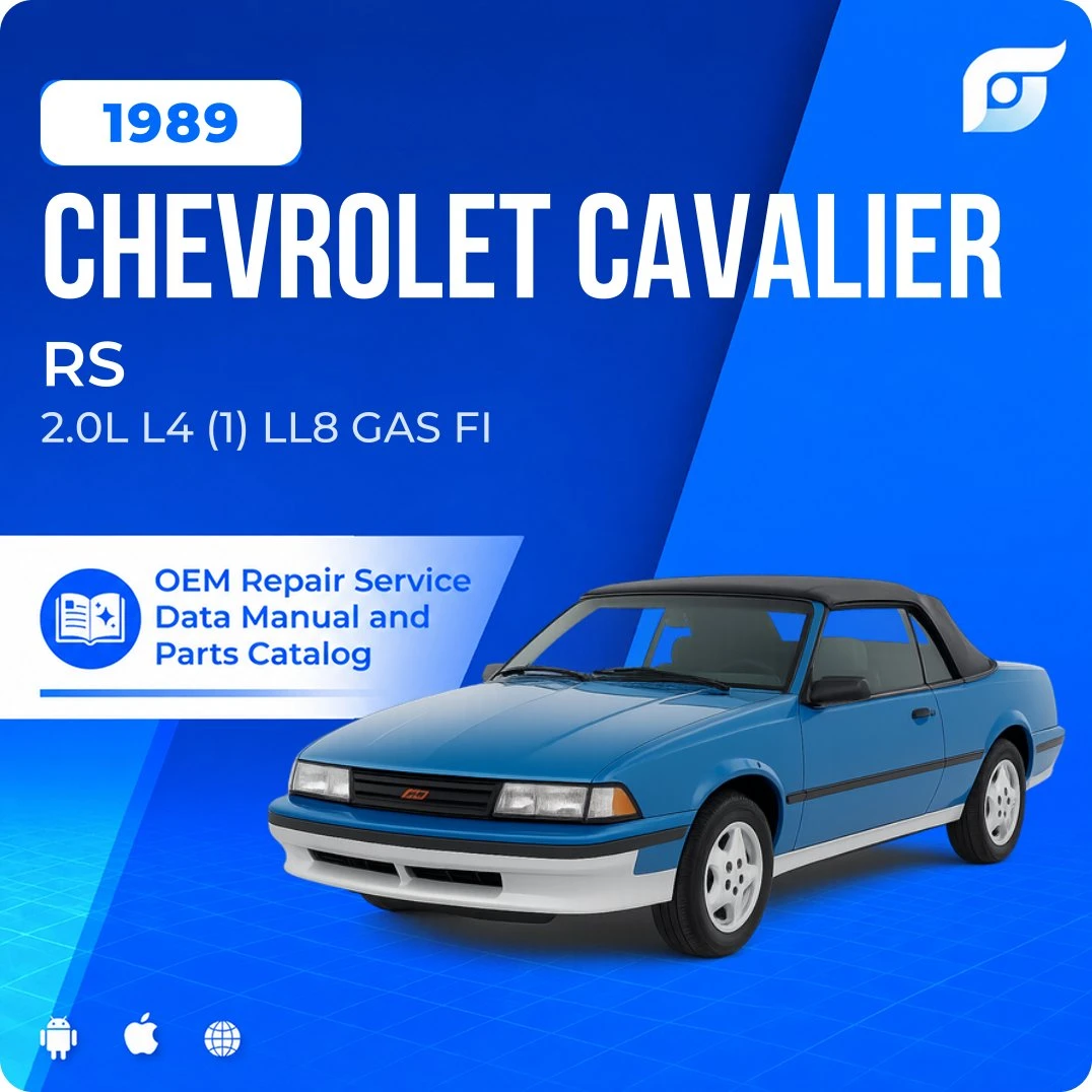 1989 Chevrolet Cavalier RS - OEM Repair Service Manual