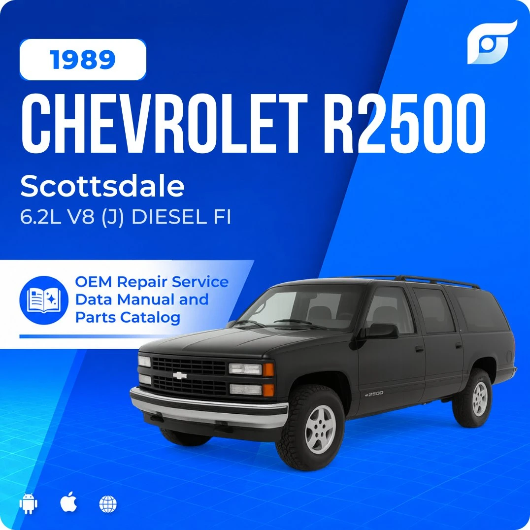 1989 Chevrolet R2500 Scottsdale - OEM Repair Service Manual