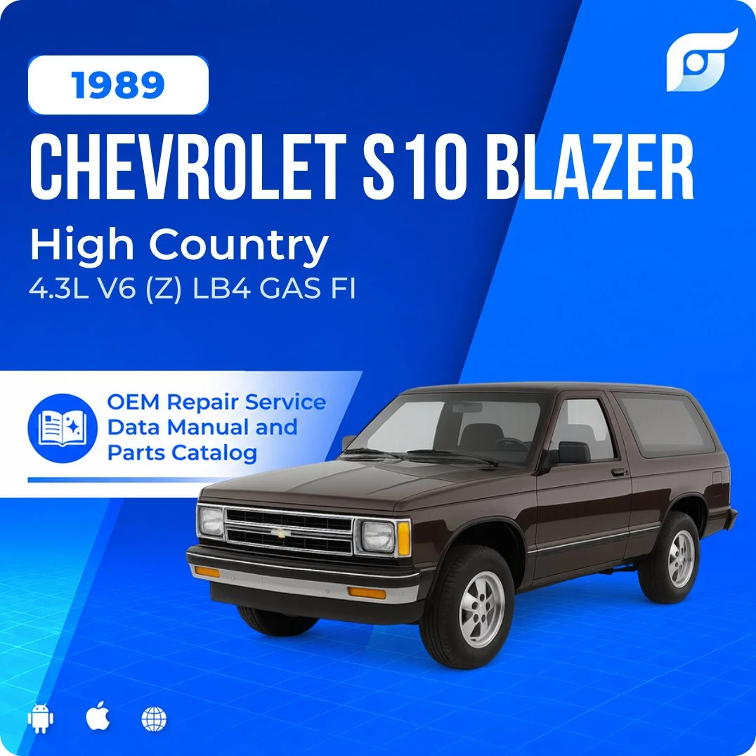 1989 Chevrolet S10 Blazer High Country - OEM Repair Service Manual