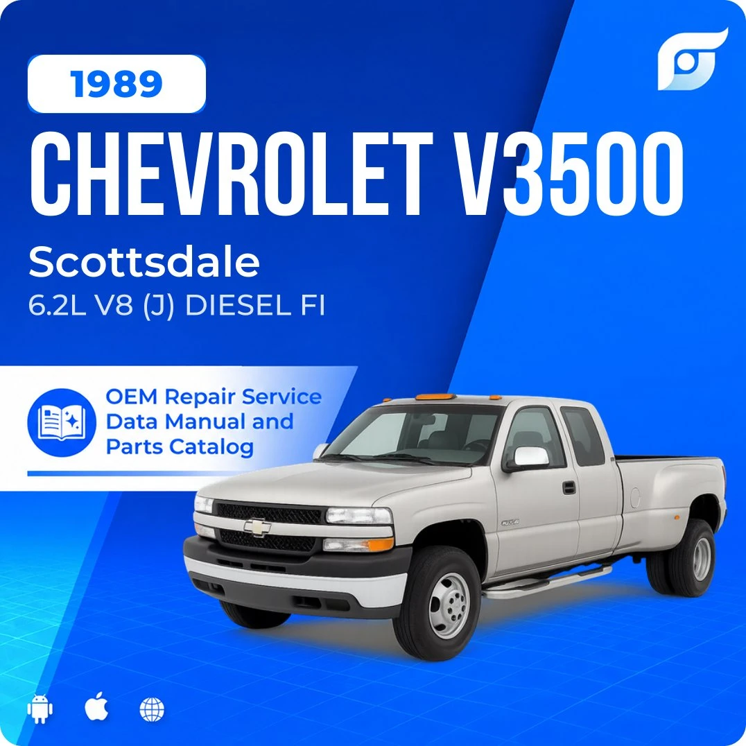 1989 Chevrolet V3500 Scottsdale - OEM Repair Service Manual