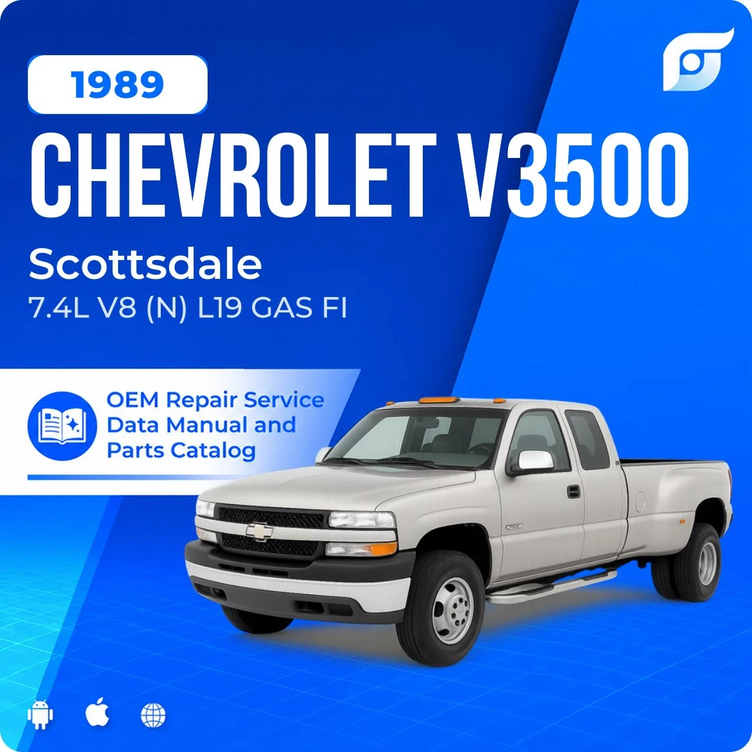 1989 Chevrolet V3500 Scottsdale - OEM Repair Service Manual